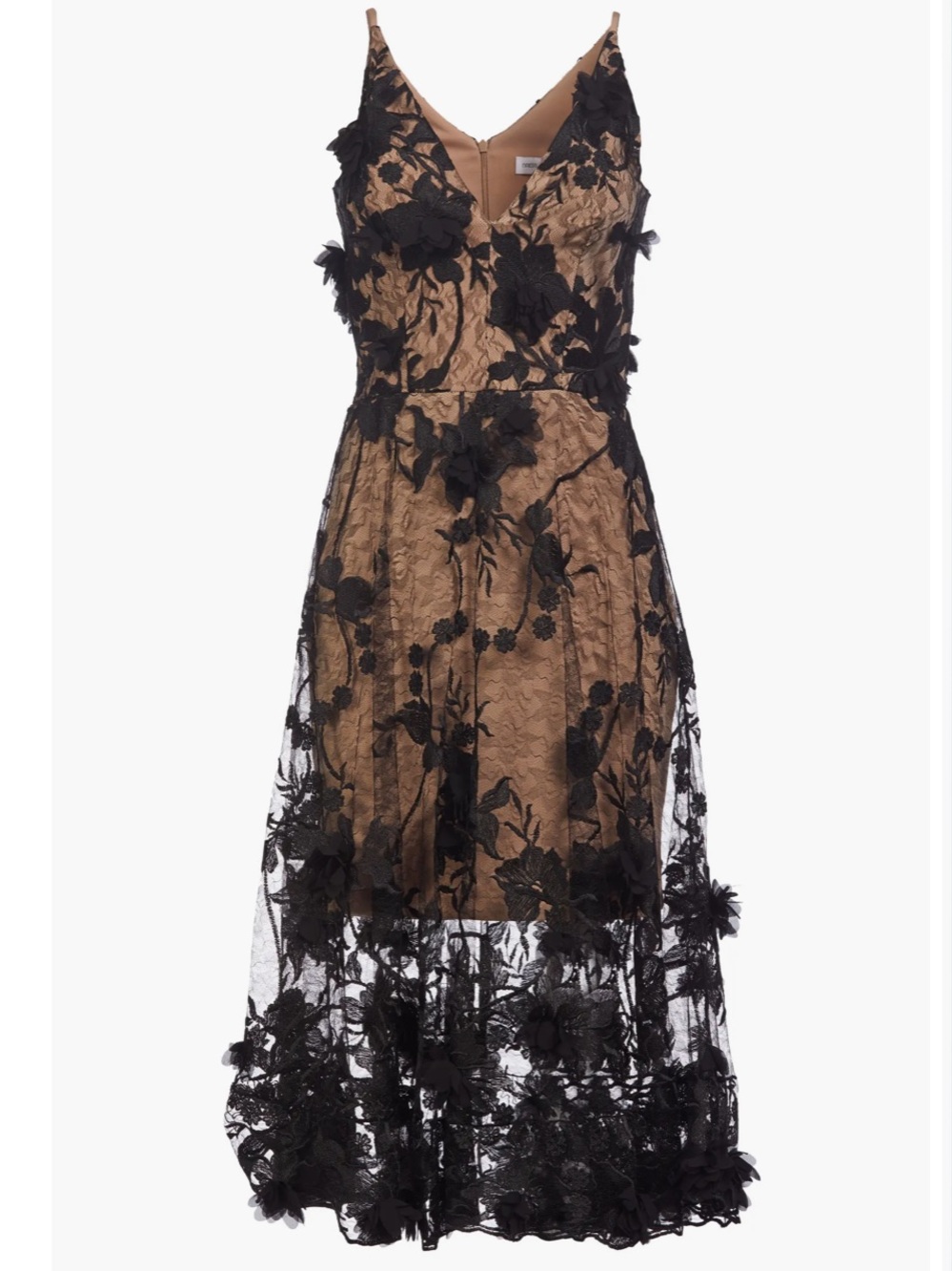 Dress The Population Audrey Embroidered Fit & Flare Dress $298 MSRP